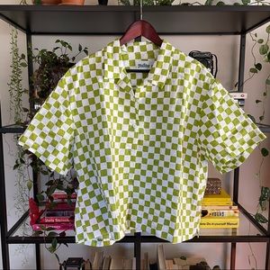 Holiday the Label - Em on Holiday - Olive linen checkered pyjama set